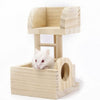 Wooden Tower Platform Station Exercise Pet Toy